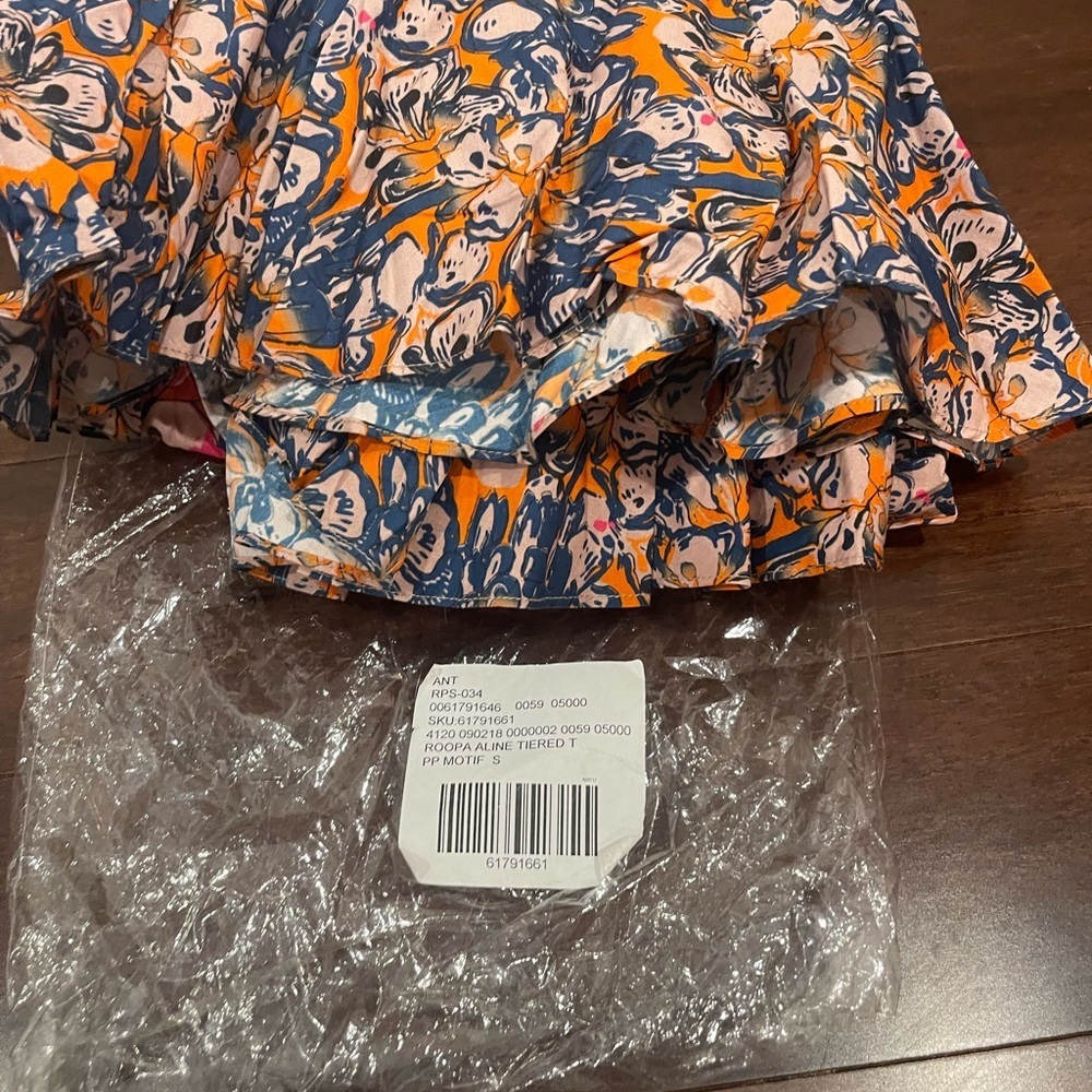nwt villa Tiered midi Skirt Roopa Pemmaraju small - Picture 10 of 11
